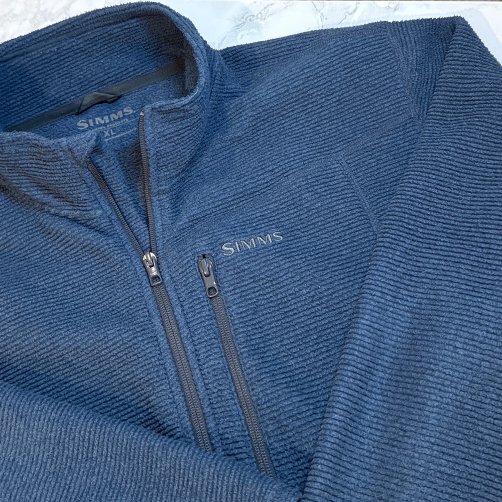 Simms Technical Fleece Full Zip Jacket Outdoor Fi… - image 1